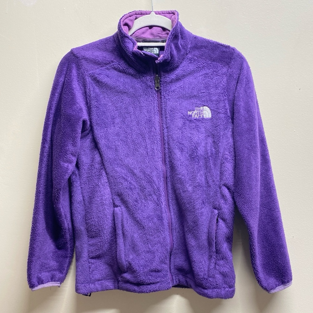The North Face Vibrant Purple Fleece Jacket Size Xs